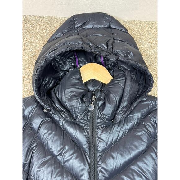 Calvin Klein Packable Lightweight Premium Down Long Coat Removable Hood XXL Gray - Picture 3 of 8